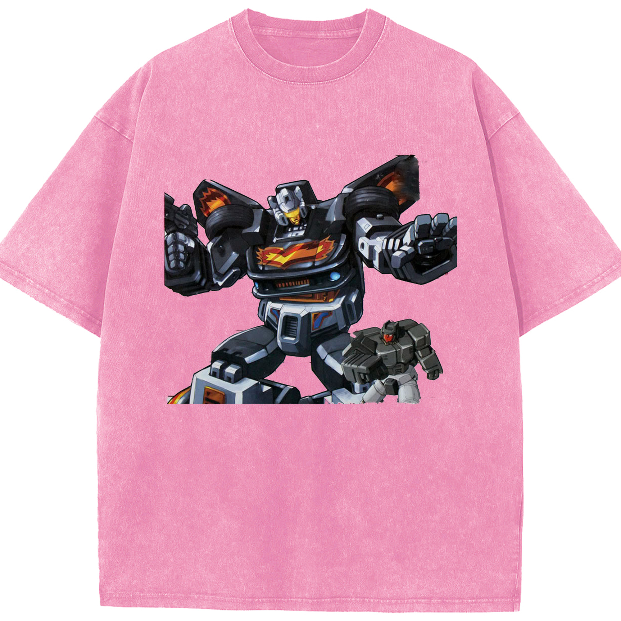 （画像用）  綿100% ヴィンテージ風 半袖Tシャツ（フロントプリント）